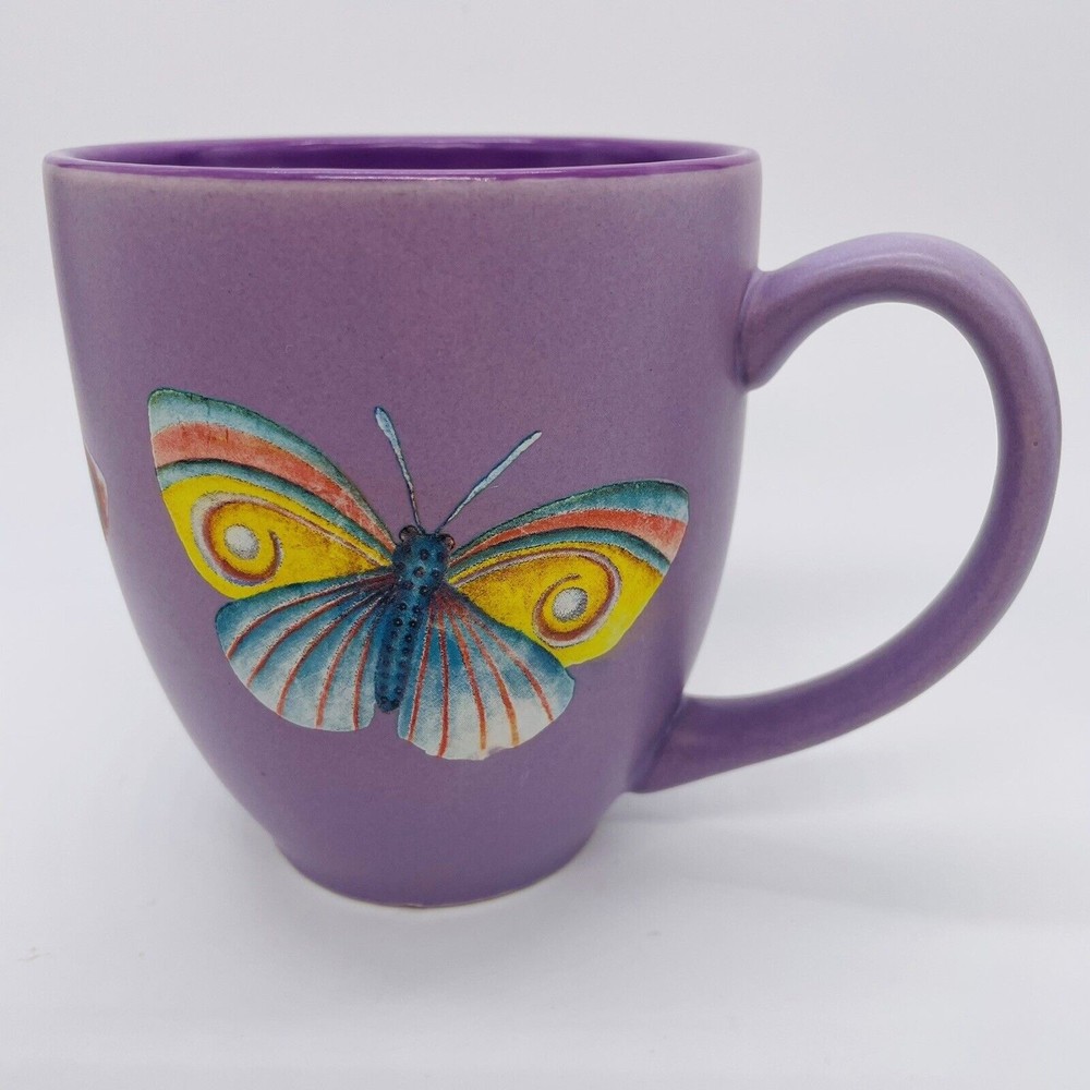 Disney Epcot Flower & Garden Festival Butterfly Ceramic Coffee Mug Tea Cup 2008